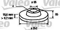 Valeo 186171 - Тормозной диск autospares.lv