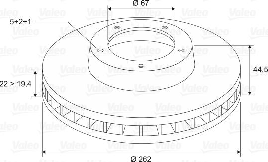 Valeo 186177 - Тормозной диск autospares.lv