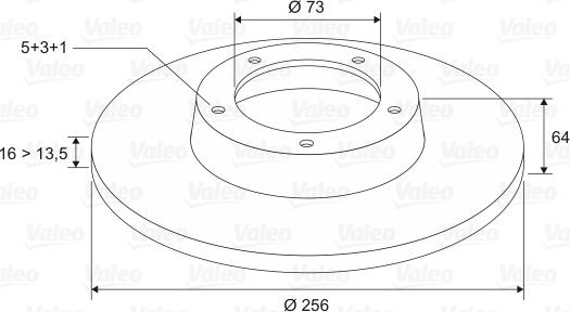 Valeo 186206 - Тормозной диск autospares.lv