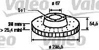 Valeo 186751 - Тормозной диск autospares.lv