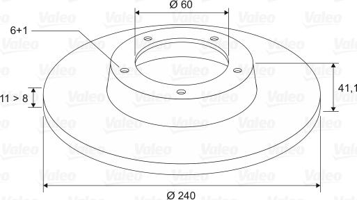 Valeo 186757 - Тормозной диск autospares.lv