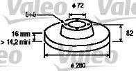 Valeo 186708 - Тормозной диск autospares.lv