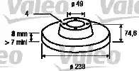 Valeo 186775 - Тормозной диск autospares.lv