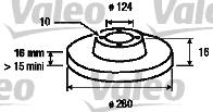 Valeo 187152 - Тормозной диск autospares.lv