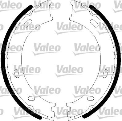 Valeo 128901 - Комплект тормозов, ручник, парковка autospares.lv