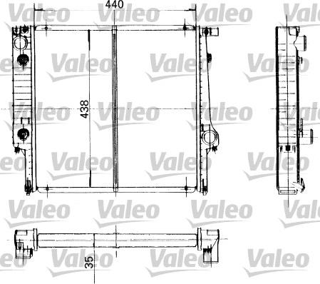Valeo 819400 - Радиатор, охлаждение двигателя autospares.lv