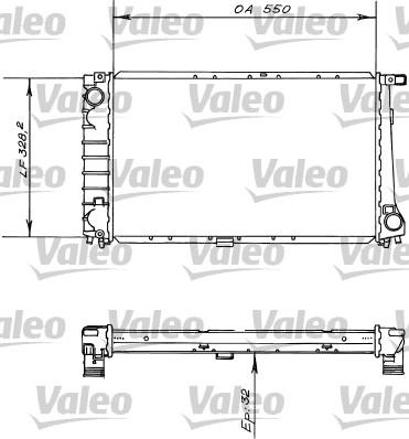 Valeo 819414 - Радиатор, охлаждение двигателя autospares.lv