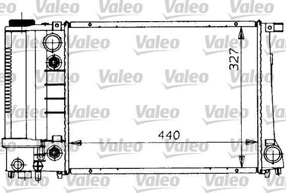 Valeo 819411 - Радиатор, охлаждение двигателя autospares.lv