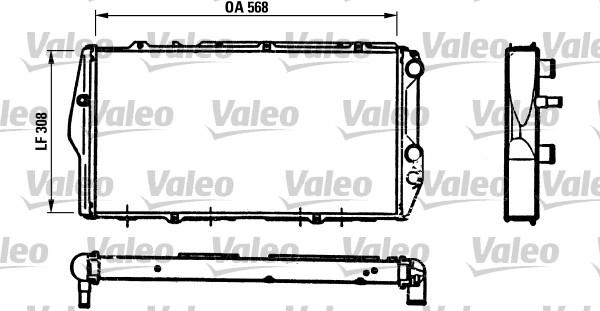 Valeo 819426 - Радиатор, охлаждение двигателя autospares.lv