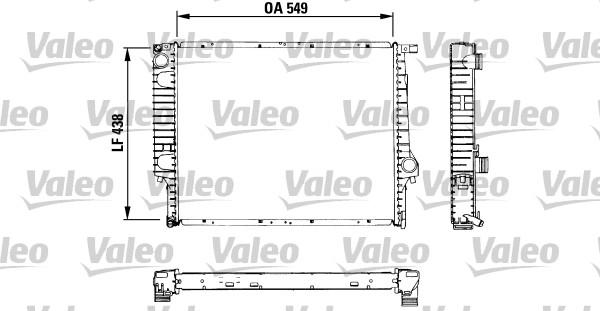 Valeo 819422 - Радиатор, охлаждение двигателя autospares.lv