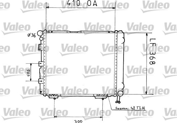 Valeo 819199 - Радиатор, охлаждение двигателя autospares.lv