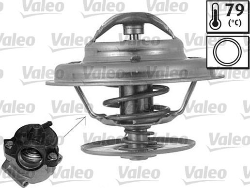 Valeo 819872 - Термостат охлаждающей жидкости / корпус autospares.lv