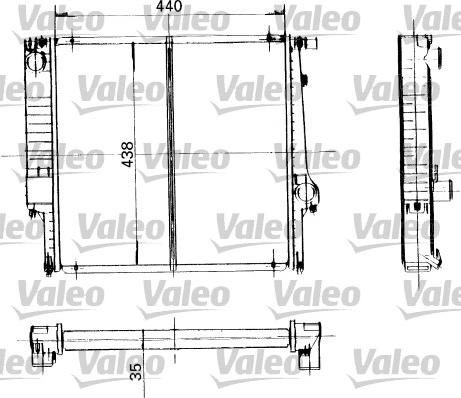 Valeo 819399 - Радиатор, охлаждение двигателя autospares.lv