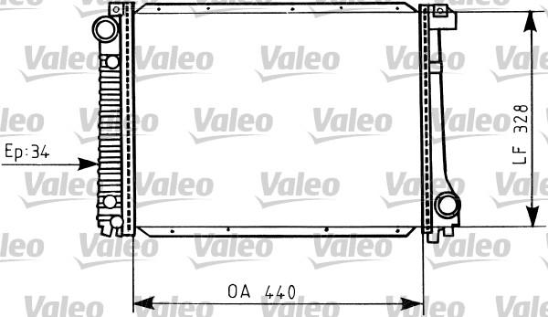 Valeo 819398 - Радиатор, охлаждение двигателя autospares.lv