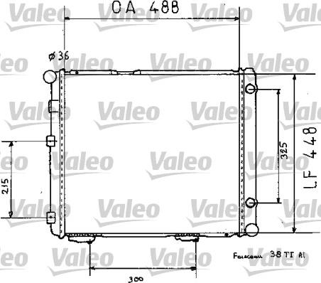 Valeo 819383 - Радиатор, охлаждение двигателя autospares.lv