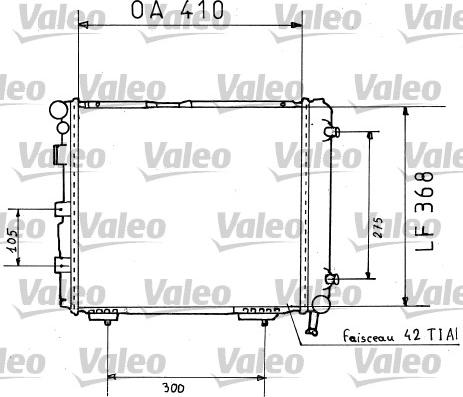 Valeo 819382 - Радиатор, охлаждение двигателя autospares.lv