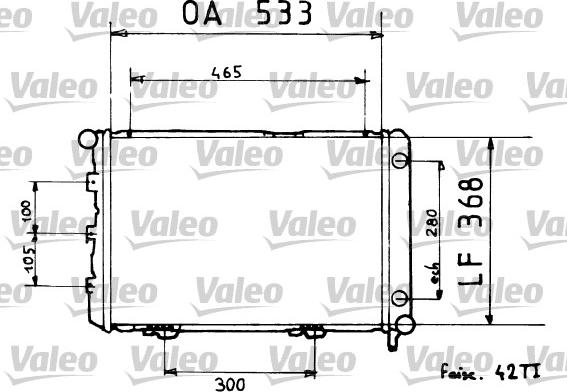 Valeo 819376 - Радиатор, охлаждение двигателя autospares.lv