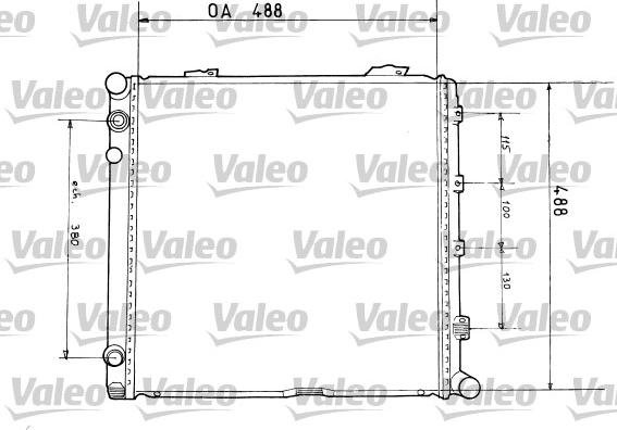 Valeo 819373 - Радиатор, охлаждение двигателя autospares.lv