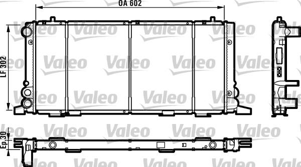 Valeo 819260 - Радиатор, охлаждение двигателя autospares.lv