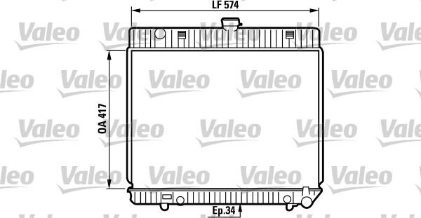 Valeo 819216 - Радиатор, охлаждение двигателя autospares.lv