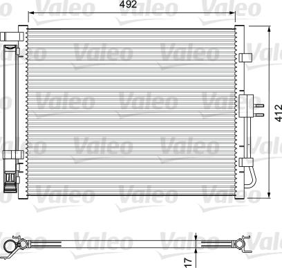 Valeo 814402 - Конденсатор кондиционера autospares.lv