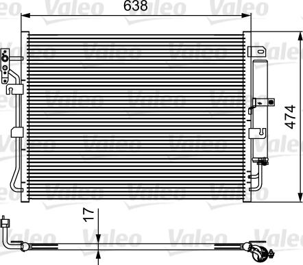 Valeo 814424 - Конденсатор кондиционера autospares.lv