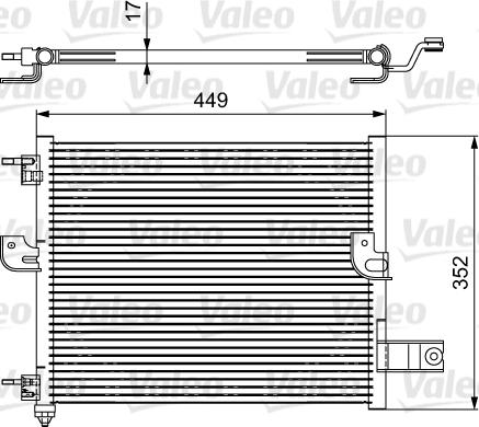 Valeo 814422 - Конденсатор кондиционера autospares.lv