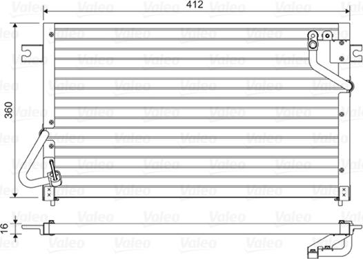 Valeo 814476 - Конденсатор кондиционера autospares.lv
