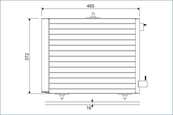 Valeo 814095 - Конденсатор кондиционера autospares.lv