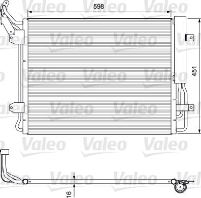 Valeo 814091 - Конденсатор кондиционера autospares.lv