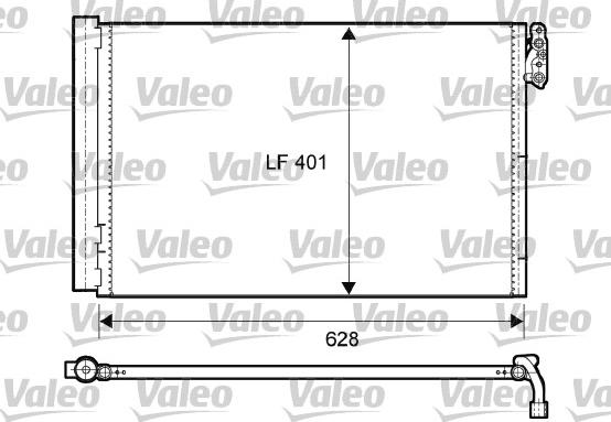 Valeo 814011 - Конденсатор кондиционера autospares.lv