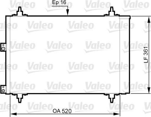 Valeo 814080 - Конденсатор кондиционера autospares.lv