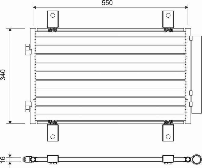 Valeo 814081 - Конденсатор кондиционера autospares.lv