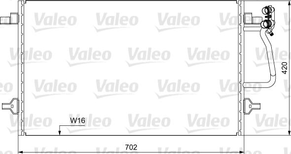 Valeo 814030 - Конденсатор кондиционера autospares.lv