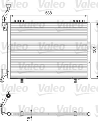 Valeo 814074 - Конденсатор кондиционера autospares.lv