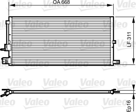 Valeo 814199 - Конденсатор кондиционера autospares.lv