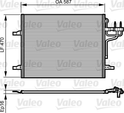 Valeo 814185 - Конденсатор кондиционера autospares.lv