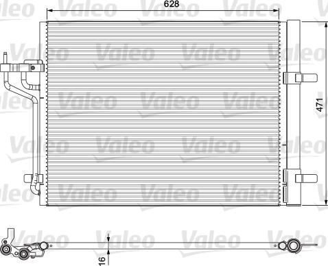 Valeo 814390 - Конденсатор кондиционера autospares.lv