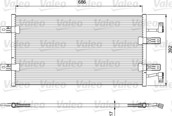 Valeo 814398 - Конденсатор кондиционера autospares.lv