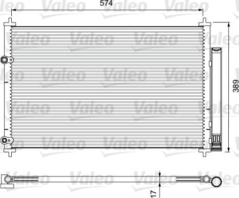 Valeo 814392 - Конденсатор кондиционера autospares.lv