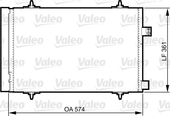 Valeo 814363 - Конденсатор кондиционера autospares.lv