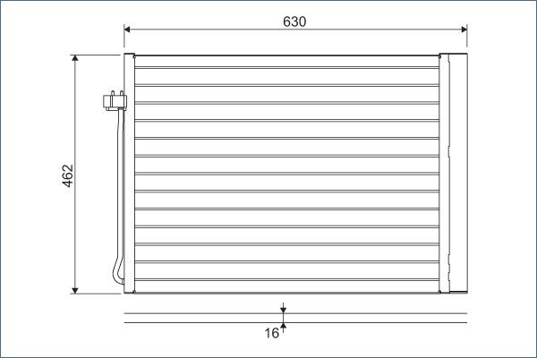 Valeo 814367 - Конденсатор кондиционера autospares.lv