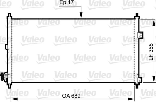 Valeo 814331 - Конденсатор кондиционера autospares.lv