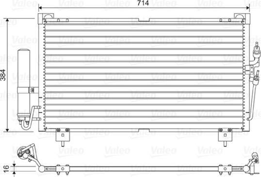 Valeo 814329 - Конденсатор кондиционера autospares.lv