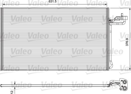 Valeo 814325 - Конденсатор кондиционера autospares.lv