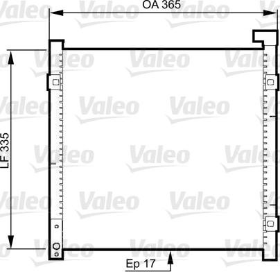 Valeo 814326 - Конденсатор кондиционера autospares.lv