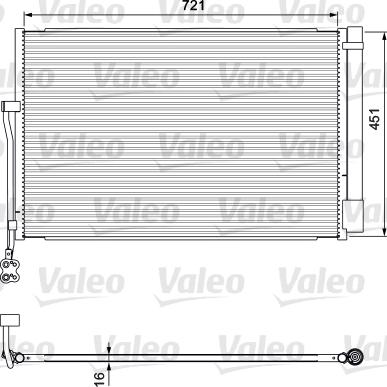 Valeo 814379 - Конденсатор кондиционера autospares.lv