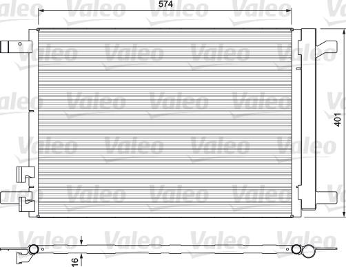 Valeo 814375 - Конденсатор кондиционера autospares.lv