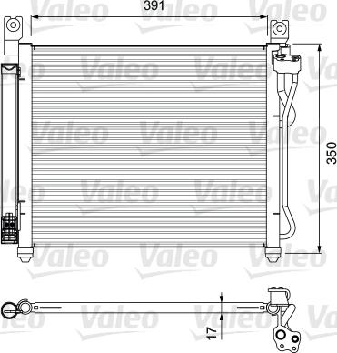Valeo 814299 - Конденсатор кондиционера autospares.lv