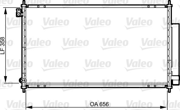 Valeo 814242 - Конденсатор кондиционера autospares.lv